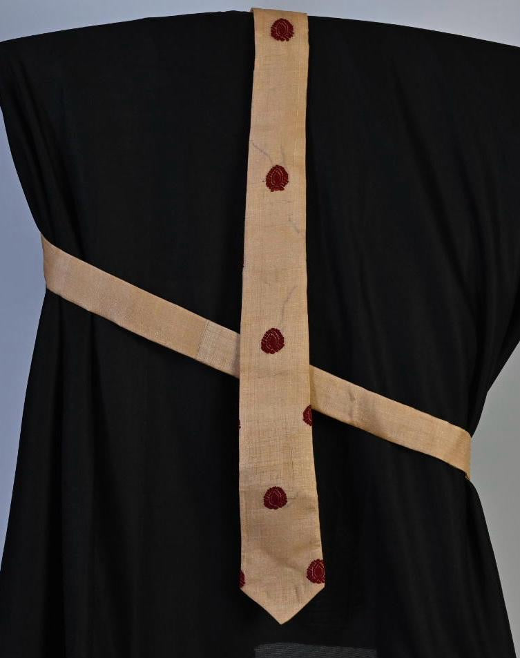 Men's Tie with Traditional Motif of Assam